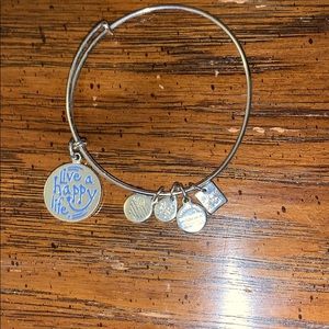 Alex and Ani bracelet - live a happy life charm